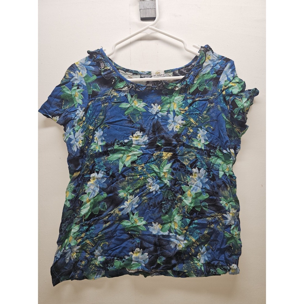 Lot of 4 Lacoste Womens Tops Floral Abstract 90s VTG Y2K Cottagecore Grannycore